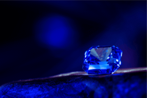 bague saphir bleu